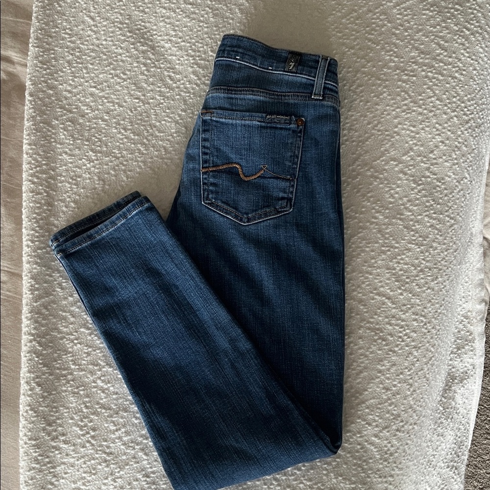 7 For All Mankind boyfriend button fly straight leg